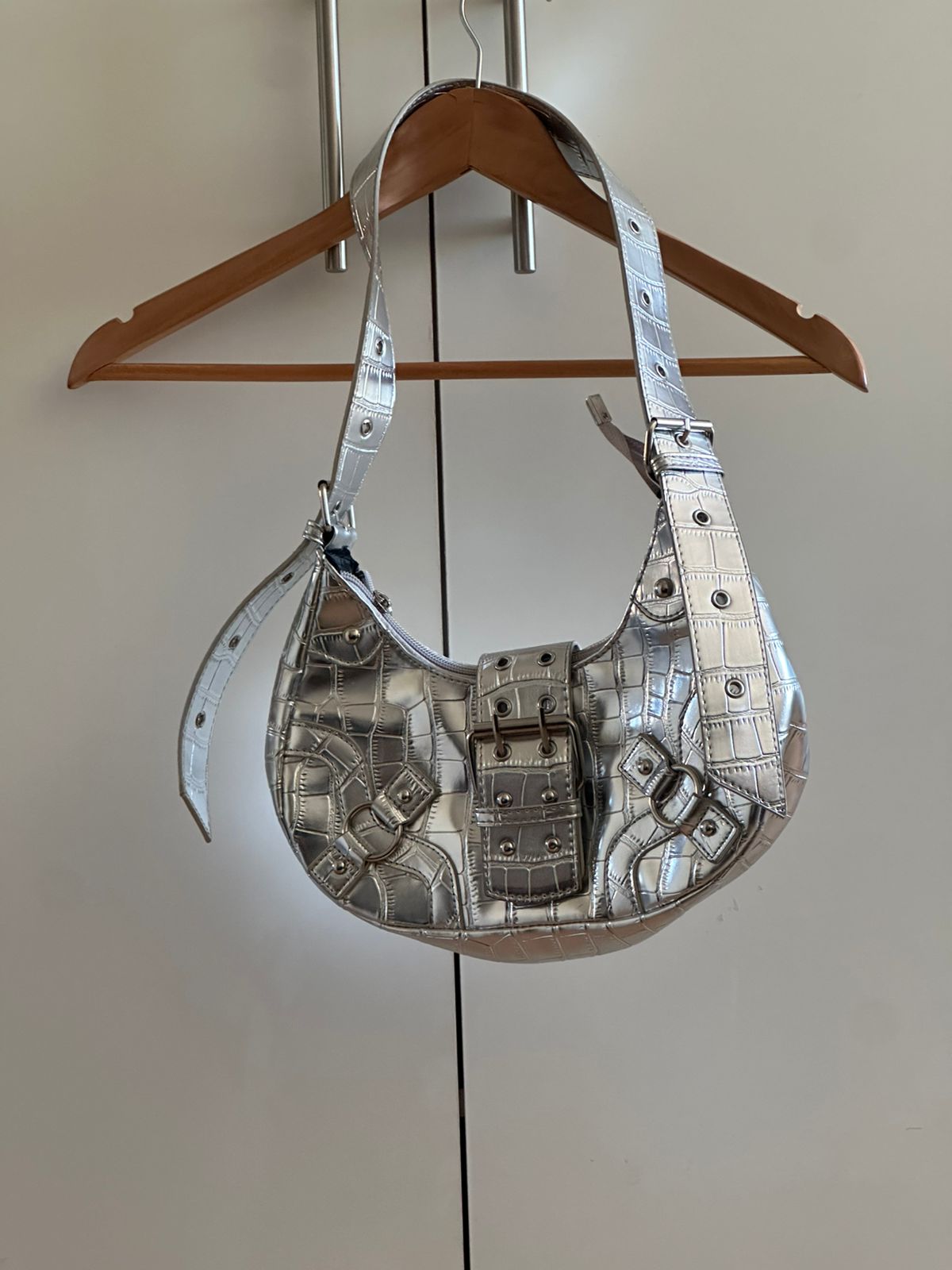 Bolso plateado