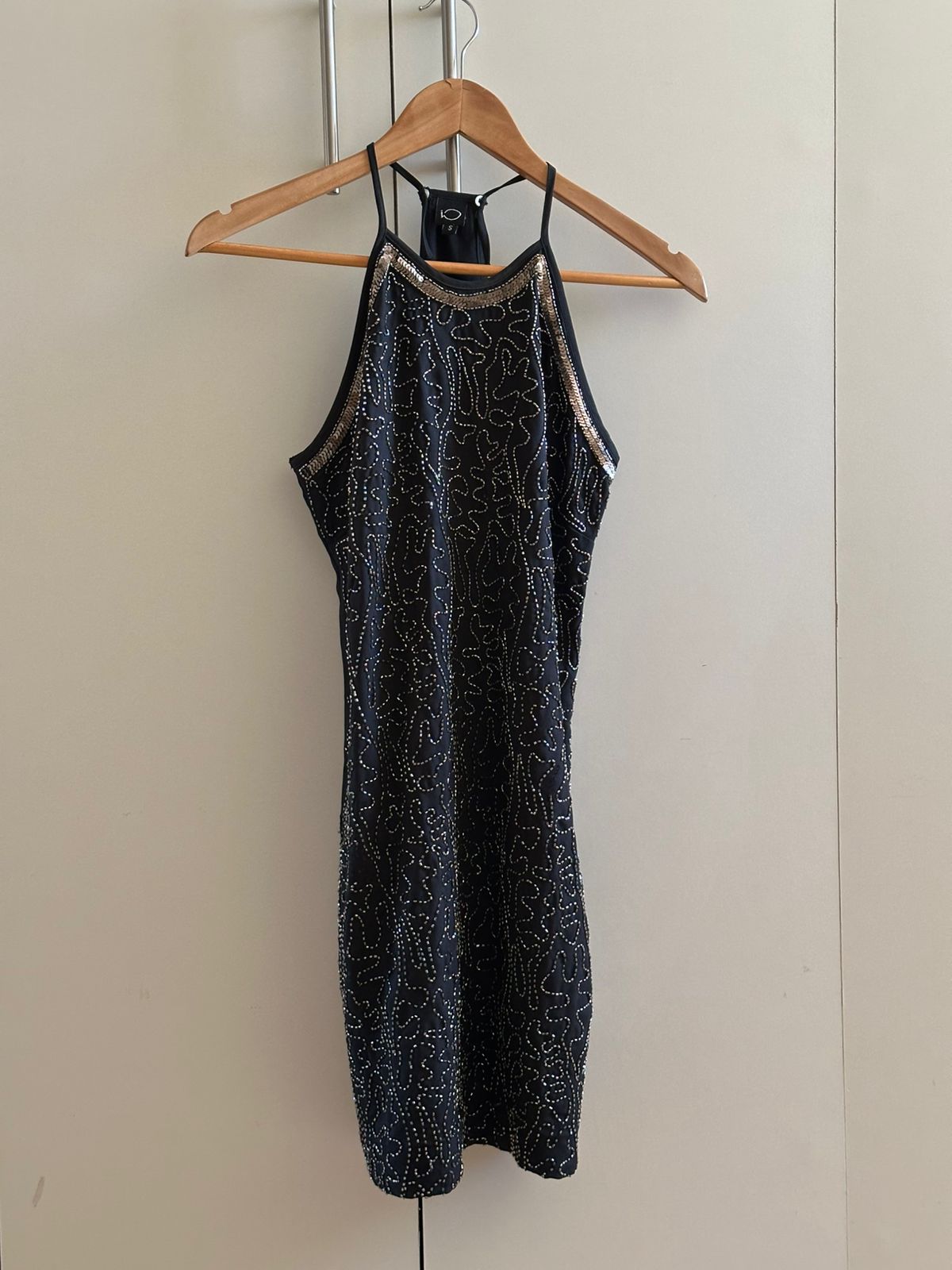 Vestido lentejuelas negro