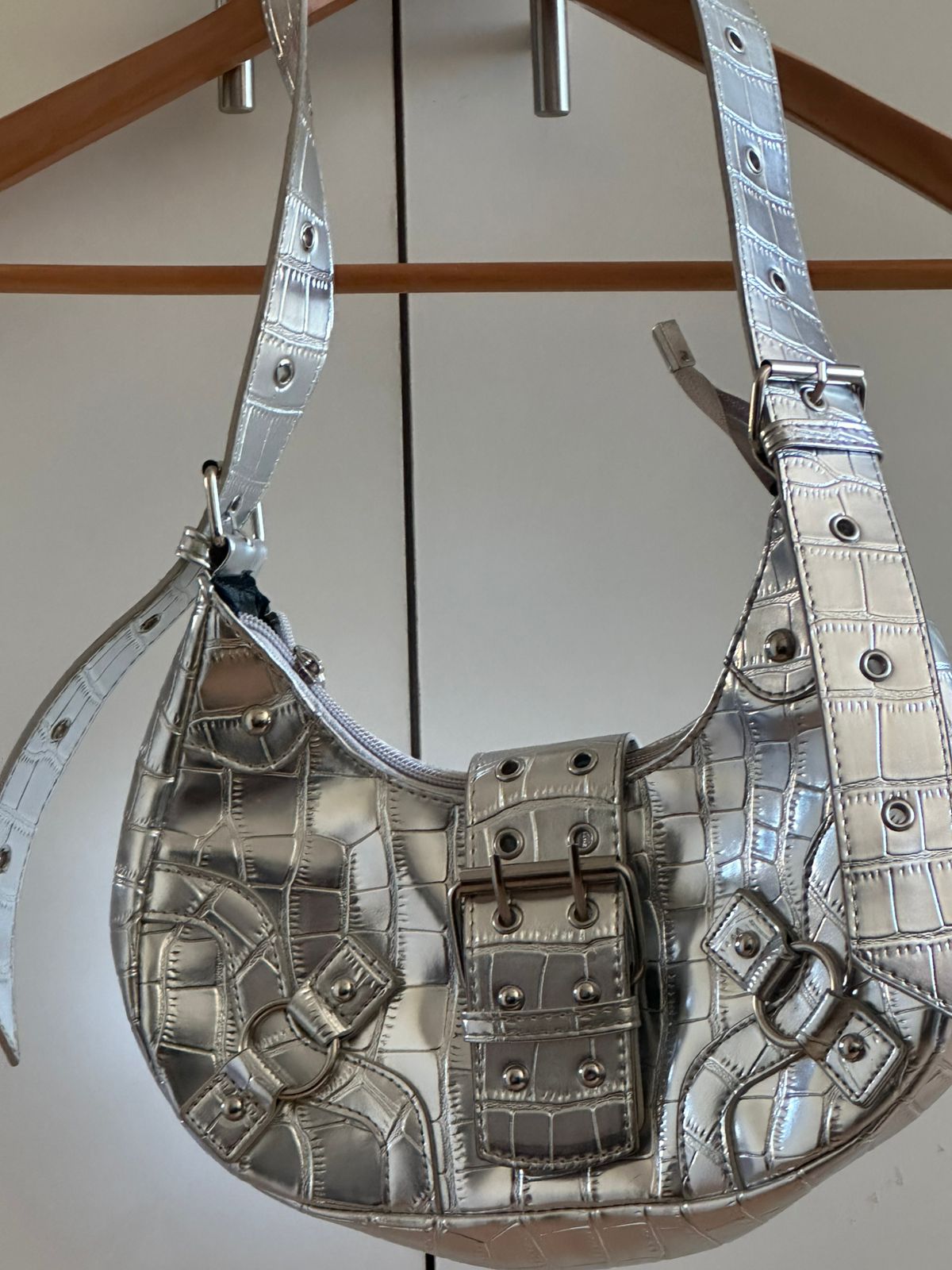 Bolso plateado